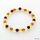 Raw ROUND beads Baltic amber stretchy bracelet