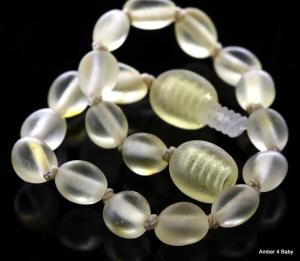 Beans Baltic Amber Teething Bracelet for Babies