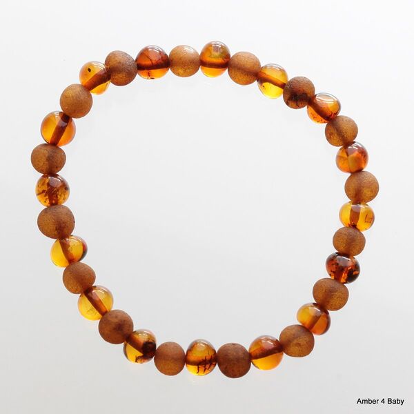 Baltic Amber Stretchy Bracelet for Adults