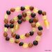 Raw Baltic Amber Teething Necklace for Baby