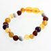 Raw Honey Gems Baroque Teething Baltic amber Bracelet